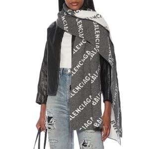 NWT Balenciaga Logo Scarf